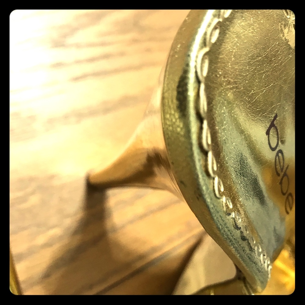 Bebe Golden heels